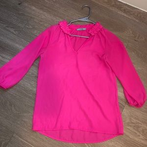 Hot pink blouse